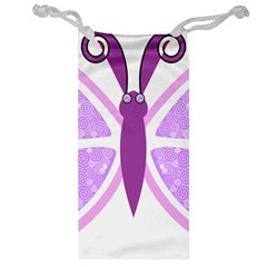 Whimsical Awareness Butterfly Jewelry Bag by FunWithFibro