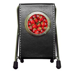 Strawberries Stationery Holder Clock