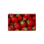 Strawberries Cosmetic Bag (Small) Front