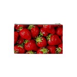 Strawberries Cosmetic Bag (Small) Back