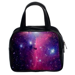 Galaxy Purple Classic Handbag (two Sides)