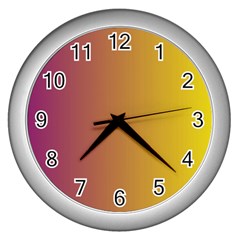 Tainted  Wall Clock (silver) by Colorfulart23