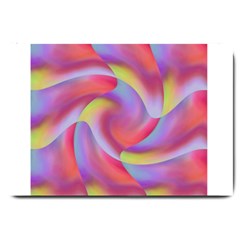 Colored Swirls Large Door Mat by Colorfulart23