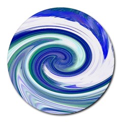 Abstract Waves 8  Mouse Pad (round)