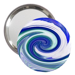 Abstract Waves 3  Handbag Mirror by Colorfulart23