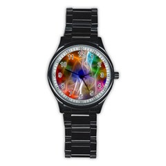 Fractal Fantasy Sport Metal Watch (black) by StuffOrSomething