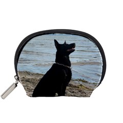 Black German Shepherd Mini Zipper Pouch by StuffOrSomething