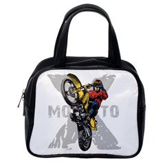 Moto X Wheelie Classic Handbag (one Side)