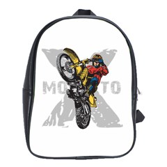 Moto X Wheelie School Bag (xl) by MegaSportsFan