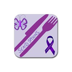 Send Spoons Drink Coaster (square) by FunWithFibro