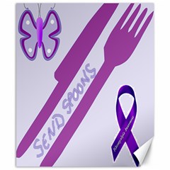 Send Spoons Canvas 8  X 10  (unframed) by FunWithFibro