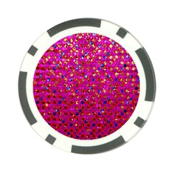 Polka Dot Sparkley Jewels 1 Poker Chip by MedusArt