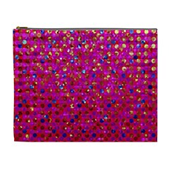 Polka Dot Sparkley Jewels 1 Cosmetic Bag (xl) by MedusArt