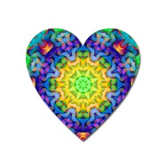 Psychedelic Abstract Magnet (heart)