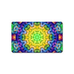 Psychedelic Abstract Magnet (name Card) by Colorfulplayground