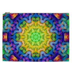 Psychedelic Abstract Cosmetic Bag (xxl)