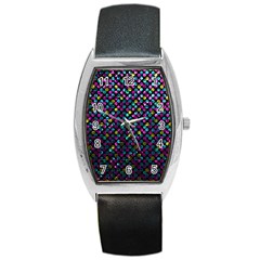 Polka Dot Sparkley Jewels 2 Tonneau Leather Watch by MedusArt