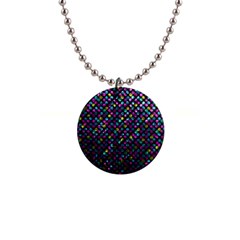 Polka Dot Sparkley Jewels 2 Button Necklace by MedusArt