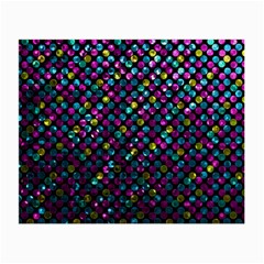 Polka Dot Sparkley Jewels 2 Glasses Cloth (small, Two Sided) by MedusArt