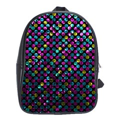 Polka Dot Sparkley Jewels 2 School Bag (xl) by MedusArt