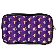 Flare Polka Dots Travel Toiletry Bag (two Sides)