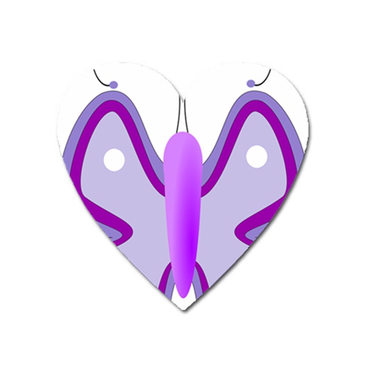 Cute Awareness Butterfly Magnet (Heart)