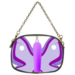 Cute Awareness Butterfly Chain Purse (One Side)