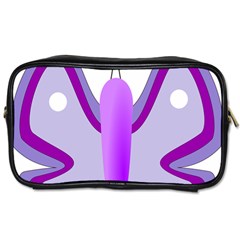 Cute Awareness Butterfly Travel Toiletry Bag (One Side)