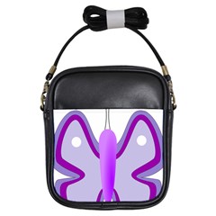 Cute Awareness Butterfly Girl s Sling Bag