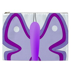 Cute Awareness Butterfly Cosmetic Bag (XXL)