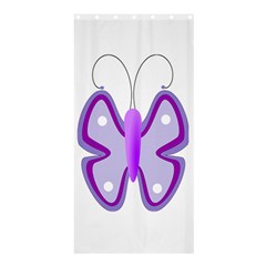 Cute Awareness Butterfly Shower Curtain 36  X 72  (stall) by FunWithFibro