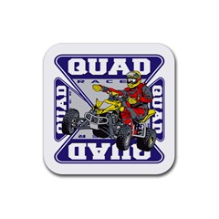 Quad Racer Rubber Coaster (square) by MegaSportsFan