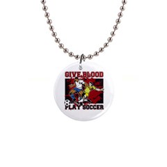 Sprint Car Do It In The Dirt 1  Button Necklace by MegaSportsFan