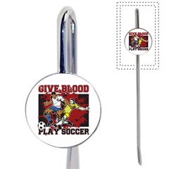 Give Blood Play Soccer Book Mark by MegaSportsFan