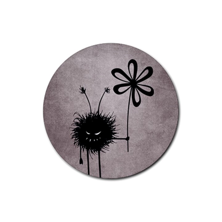 Evil Flower Bug Vintage Drink Coaster (Round)