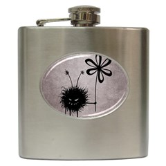 Evil Flower Bug Vintage Hip Flask by CreaturesStore