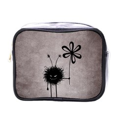 Evil Flower Bug Vintage Mini Travel Toiletry Bag (one Side)