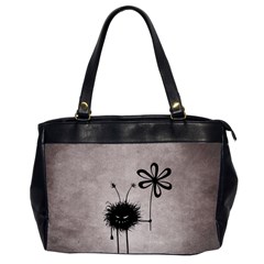 Evil Flower Bug Vintage Oversize Office Handbag (two Sides)