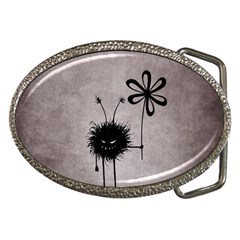 Evil Flower Bug Belt Buckle (oval) by CreaturesStore