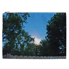 Coming Sunset Accented Edges Cosmetic Bag (xxl) by Majesticmountain