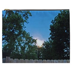 Coming Sunset Accented Edges Cosmetic Bag (xxxl) by Majesticmountain