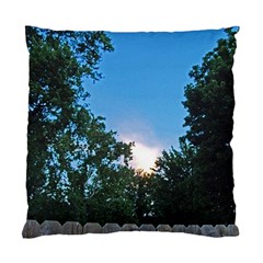 Coming Sunset Accented Edges Cushion Case (two Sided)  by Majesticmountain