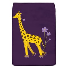 Purple Roller Skating Cute Cartoon Giraffe Removable Flap Cover (small) by CreaturesStore