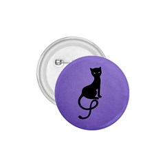 Purple Gracious Evil Black Cat 1 75  Button by CreaturesStore