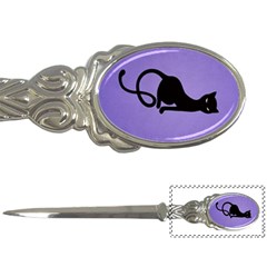 Purple Gracious Evil Black Cat Letter Opener by CreaturesStore