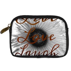Live Love Laugh Digital Camera Leather Case