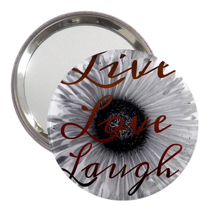 Live love laugh 3  Handbag Mirror