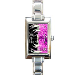The Best Is Yet To Come Rectangular Italian Charm Watch