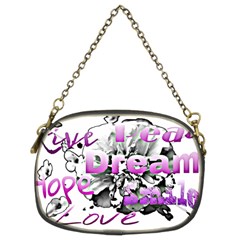 Live Peace Dream Hope Smile Love Chain Purse (two Sided) 