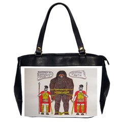 Big Foot & Romans Oversize Office Handbag (two Sides) by creationtruth